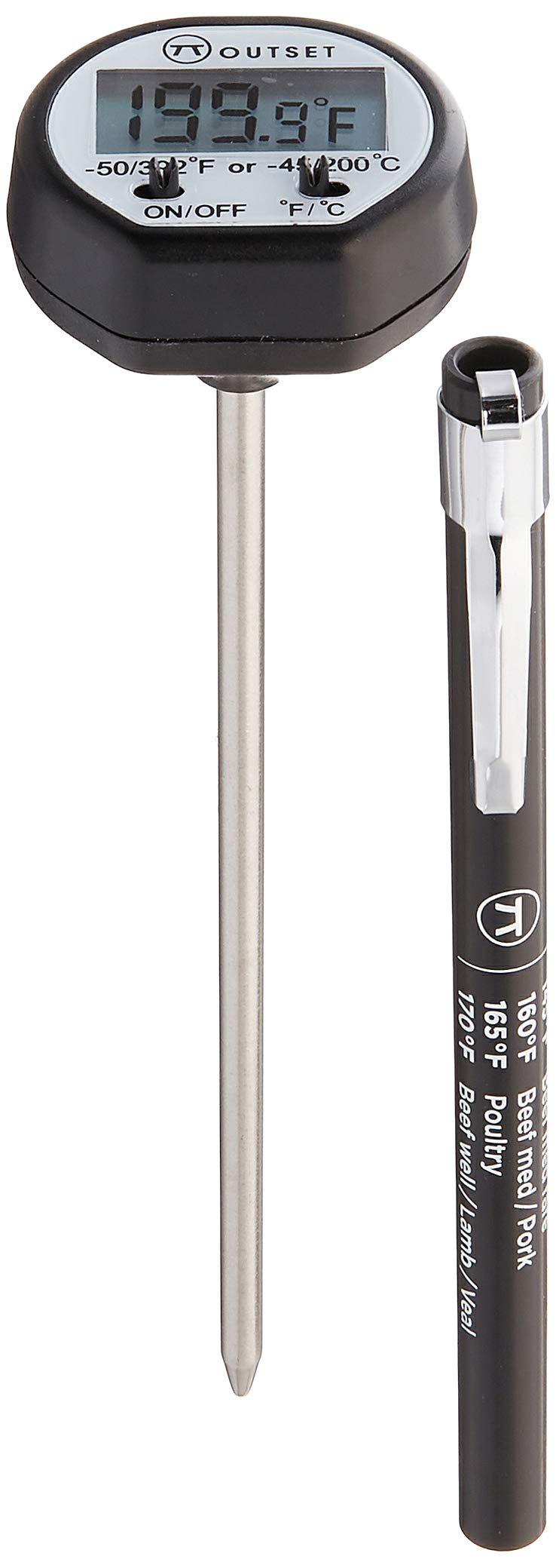 Outset F800 Instant-Read Digital Thermometer,Black - Image 3