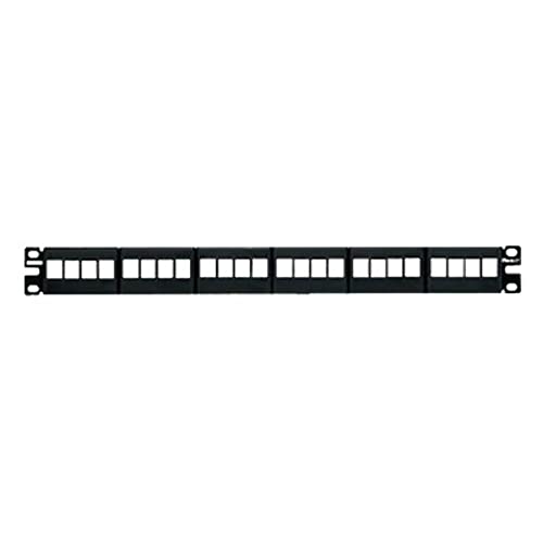 Panduit NKFP24Y Category-6 24-Port Flat Modular Patch Panel, Black - Image 5