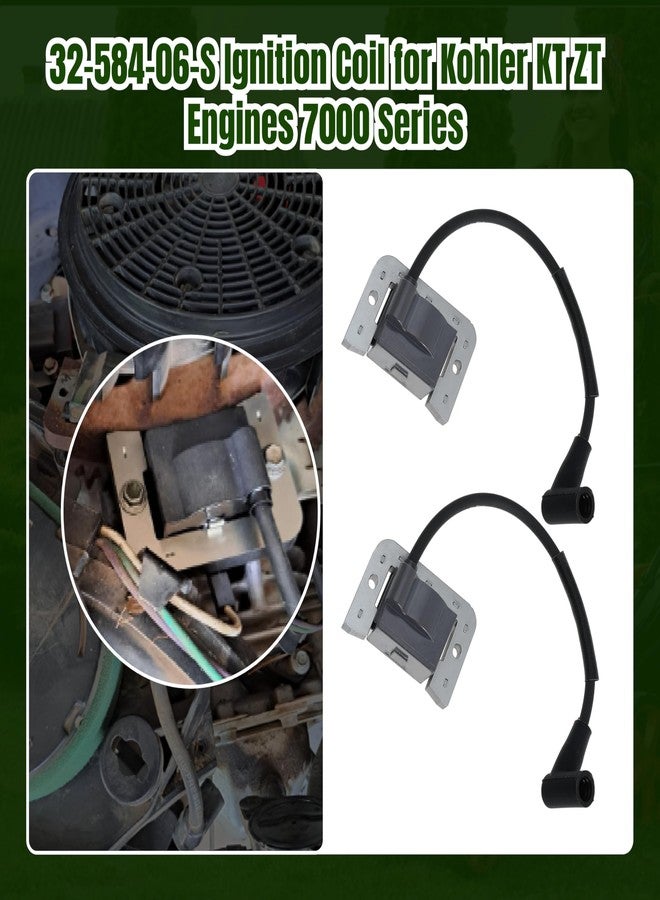 Seweder 32-584-06-S Ignition Coil Module Compatible with Kohler KT ZT Engines 7000 Series Lawn Mower Engine KT610 KT740 ZT720 ZT730 Replaces 3258406-S 3258406 3258406S 32 584 06 S, 2 PCS - Image 5