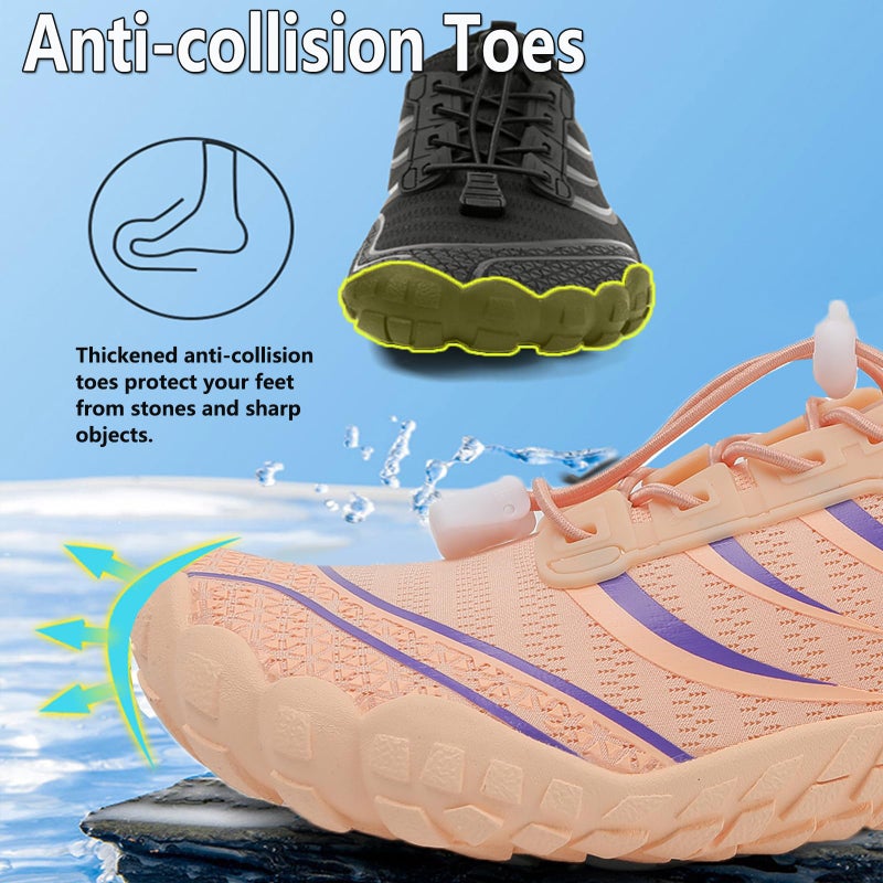 ziitop Water Shoes for Women Men Barefoot Shoes Quick Dry Aqua Outdoor Sports for Swim Pool Beach Surf Walk Water Yoga River Lake Hiking Kayaking - Image 5