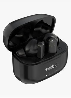 Porodo Soundtec TWS Transparent Earbuds with ANC & ENC and Touch Control / Deep Bass / 7H Play Time - Black  - Image 4