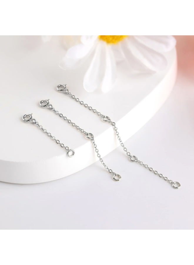 ALEXCRAFT Bracelet Extender Durable White Gold Extenders for Necklace Bracelet Anklet Extension Chains Necklace Extender（1 2 3 inch） - Image 4