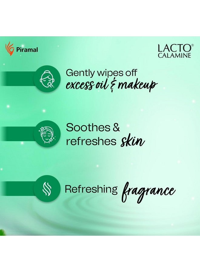 Lacto Calamine Daily Cleansing Facial Wipes 25N Each - Pack Of 2 | Wet Wipes For Face With Aloe Vera, Cucumber & Vitamin E | Makeup Remover Wipes| Hydrating,Refreshing, Soothing|Paraben & Alcohol Free - Image 3