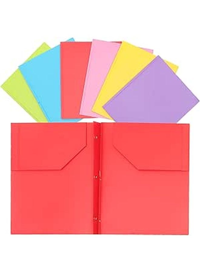 6Pcs Multi Color File Folders with Document Organizers for Office School Storage and Easy Classification - Image 1