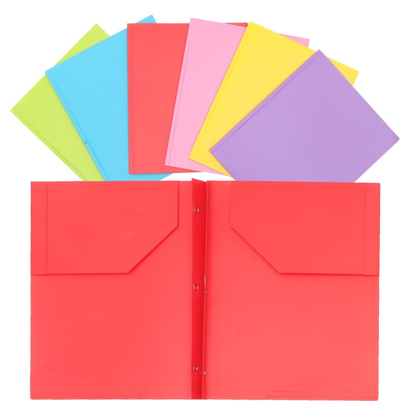 6Pcs Multi Color File Folders with Document Organizers for Office School Storage and Easy Classification - Image 2