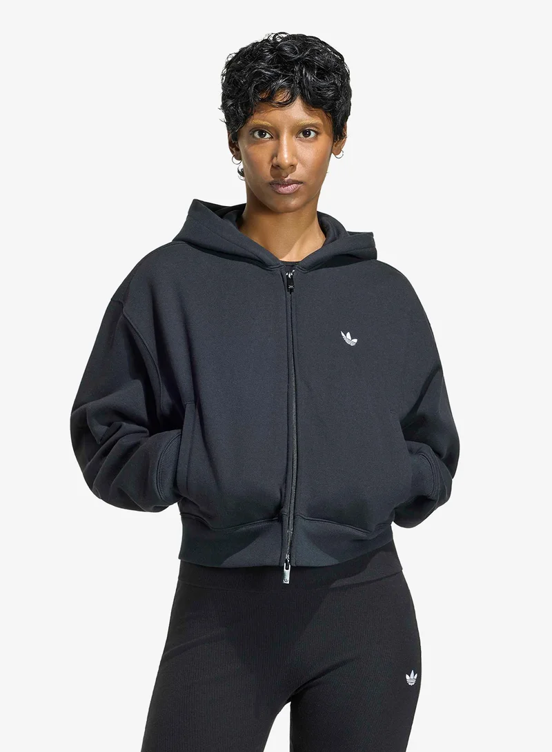 Essential Fleece Cropped Hoodie