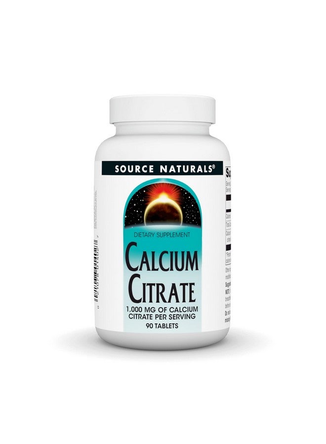 SOURCE NATURALS Calcium Citrate 1,000 mg of Calcium per Serving, 90 Count - Image 1