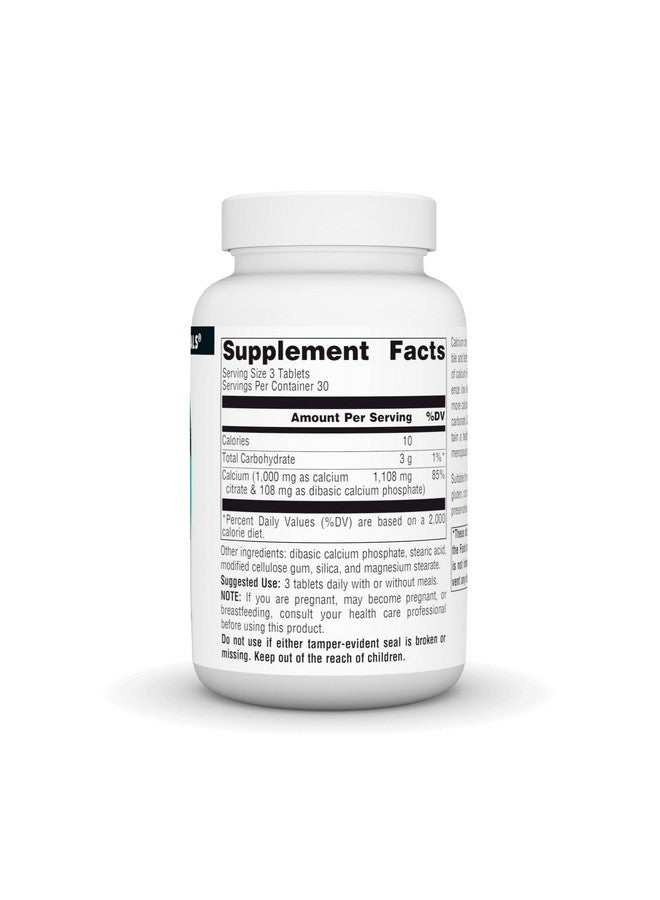 SOURCE NATURALS Calcium Citrate 1,000 mg of Calcium per Serving, 90 Count - Image 2