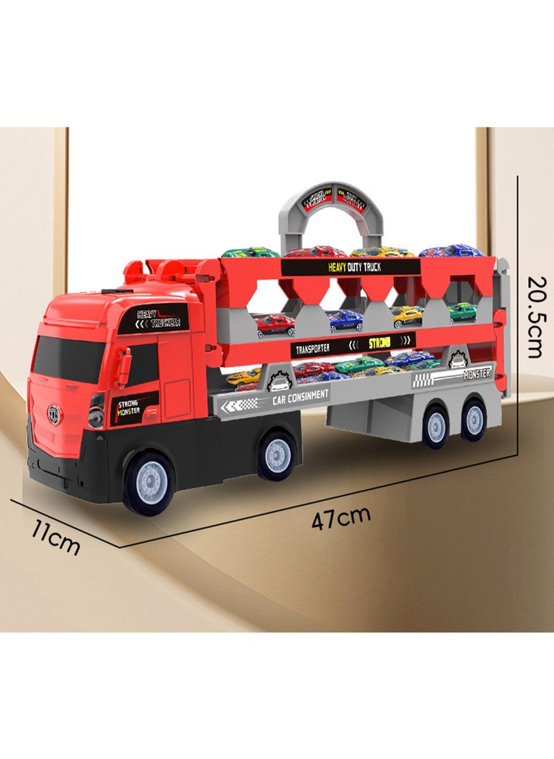 Generic - Deformed Track Toy Car, Foldable Track Storage, Ejection car, With Eight Small Cars - Image 1