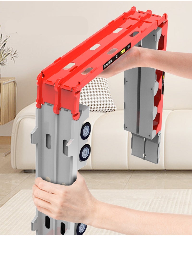 Generic - Deformed Track Toy Car, Foldable Track Storage, Ejection car, With Eight Small Cars - Image 1