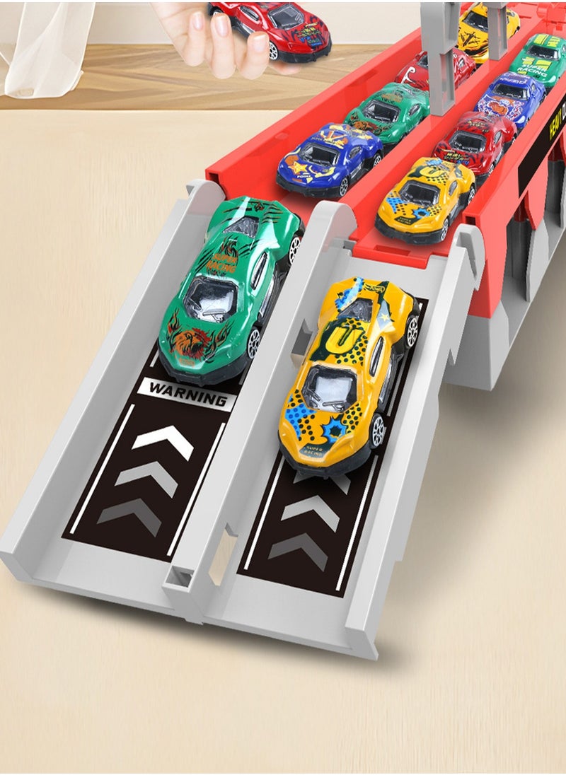 Generic - Deformed Track Toy Car, Foldable Track Storage, Ejection car, With Eight Small Cars - Image 1