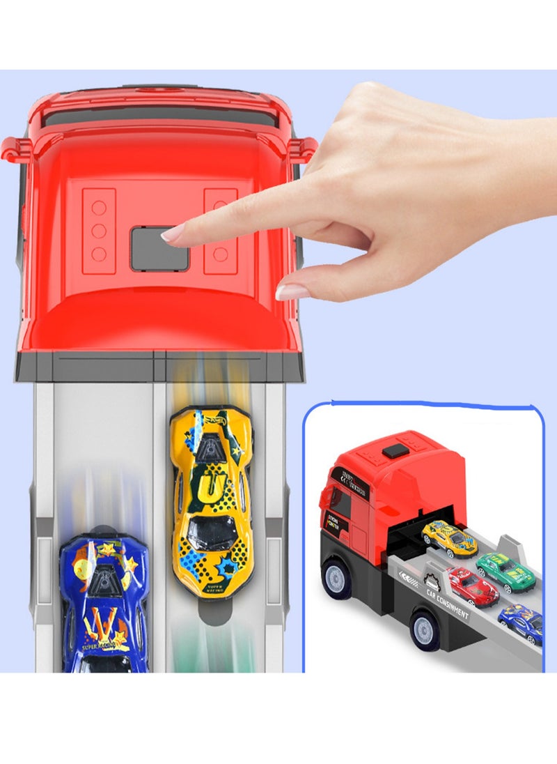 Generic - Deformed Track Toy Car, Foldable Track Storage, Ejection car, With Eight Small Cars - Image 1