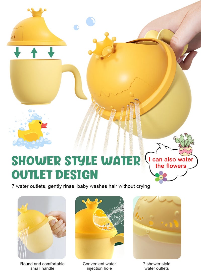 URbazaar 3-Pack Baby Shower Set, Bath Cup, Baby Shower Cap, Baby Waterproof Ear Covers, Safe Shampoo and Bath, Tuitable for Toddlers, Babies, Children - Image 4