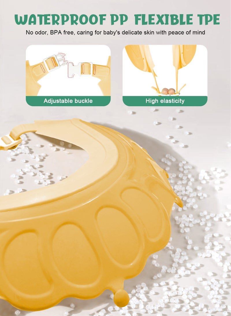 URbazaar 3-Pack Baby Shower Set, Bath Cup, Baby Shower Cap, Baby Waterproof Ear Covers, Safe Shampoo and Bath, Tuitable for Toddlers, Babies, Children - Image 5