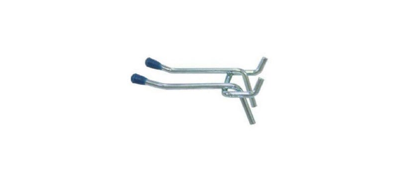Crawford PROD DIV of JARDEN Safety 18422 2-Double Arm Peg Hook, 1/8-Inch, 2-Pack - Image 1