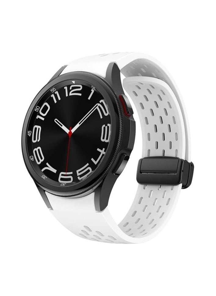 TIGER No Gap Watch Band for Samsung Galaxy Watch 7 40mm 44mm/Watch 6 Classic 43mm 47mm/Watch 5 Pro 45mm/Watch 4 Classic 42mm 46mm/Watch 6/5/4 40mm 44mm, 20mm Breathable Silicone Sport Bands - Image 2
