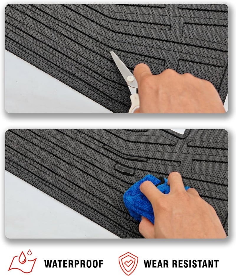 YEBOOCA Cargo Liner for 2025 Nissan Kicks - Trunk Mat and Back Seat Cover Protector - Image 4