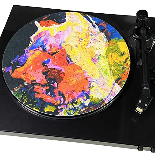 sdroceRyaM 3mm Turntable Mat, Slipmat Anti-Static for 12 Inches LP Vinyl Record High-Fidelity Audiophile Acoustic Sound Support, Help Reduce Noise Due to Static and Dust (Mixed Color) - Image 3