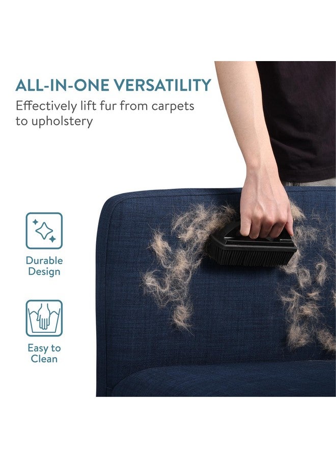 Navaris Navaris Pet Hair Remover Brush - for Multiple Surfaces Including Furniture, Carpets, Clothes - Dog and Cat Quick Easy Fur Remover with Handle - 15.5 x 8.5 x 5cm (6.1" x 3.3" x 2")  - Image 4