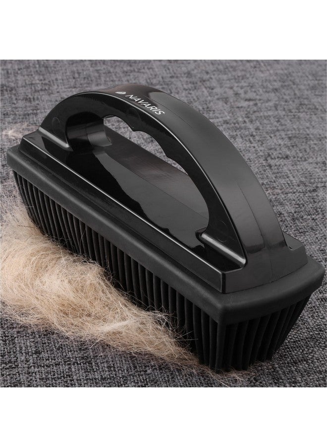 Navaris Navaris Pet Hair Remover Brush - for Multiple Surfaces Including Furniture, Carpets, Clothes - Dog and Cat Quick Easy Fur Remover with Handle - 15.5 x 8.5 x 5cm (6.1" x 3.3" x 2")  - Image 1