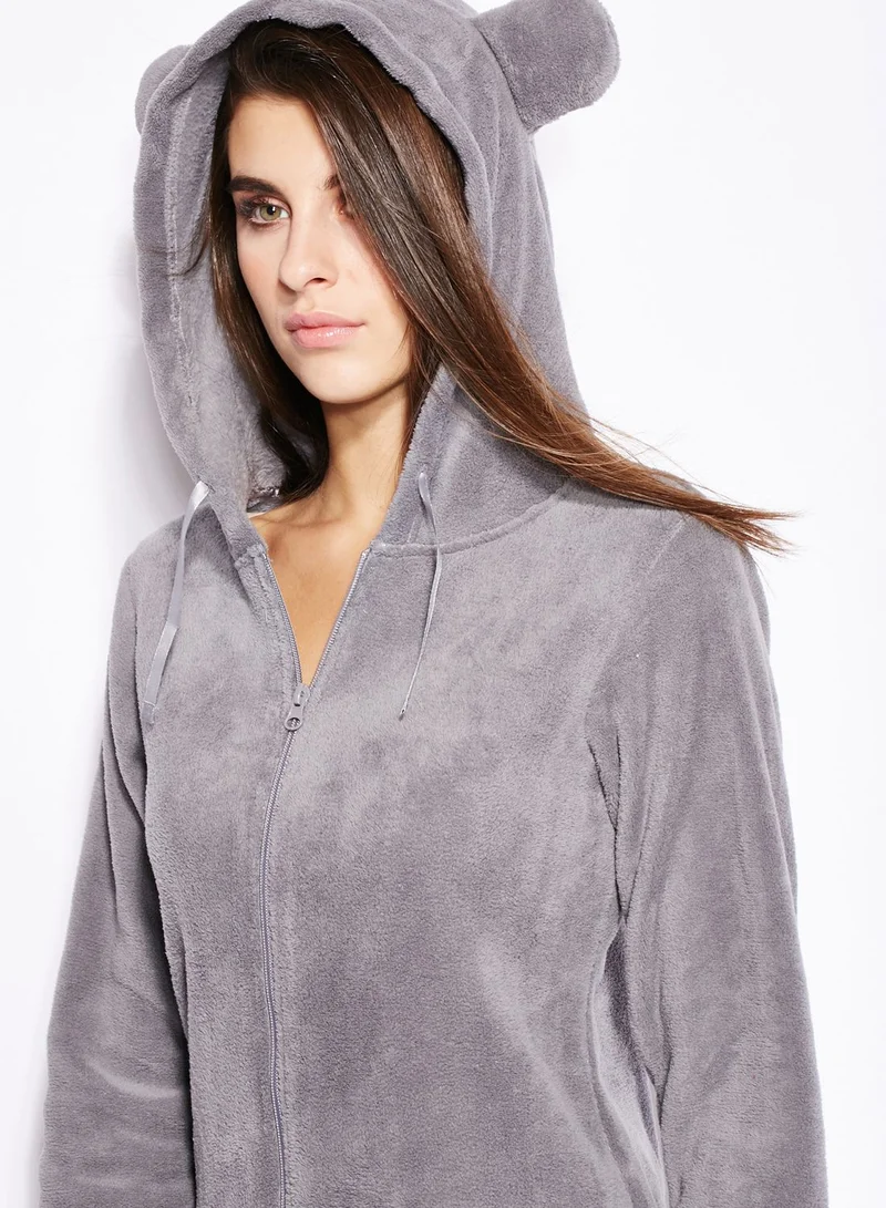 Outdoor Fleece Hooded Onsie