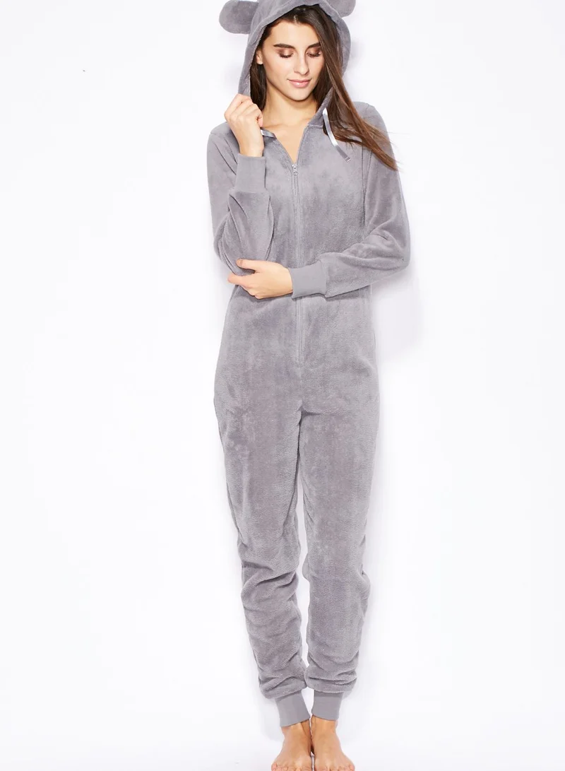 Outdoor Fleece Hooded Onsie