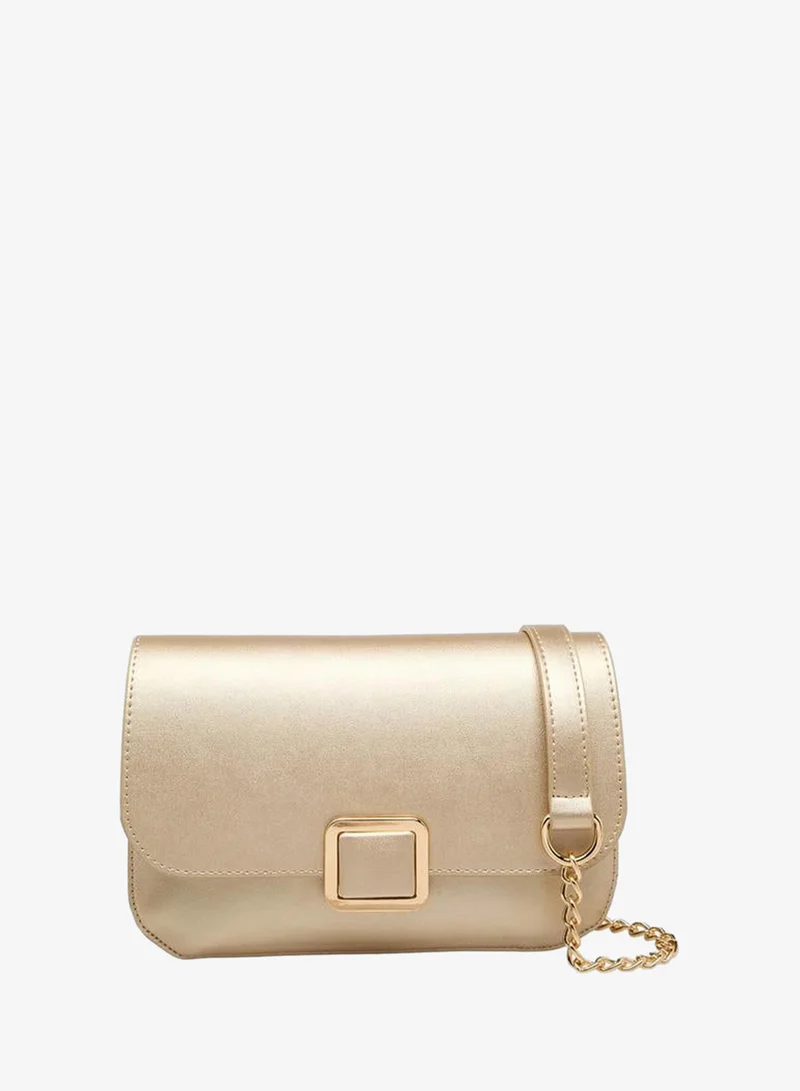 Flora Bella Textured Crossbody Bag with Detachable Chain Strap