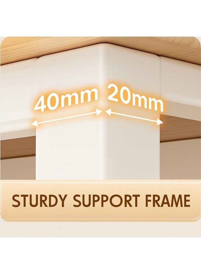 كيكي جزيرة تخزين المطبخ مع رف نبيذ، وبار قهوة، ورف ميكروويف للمنزل وغرفة الطعام - Image 5