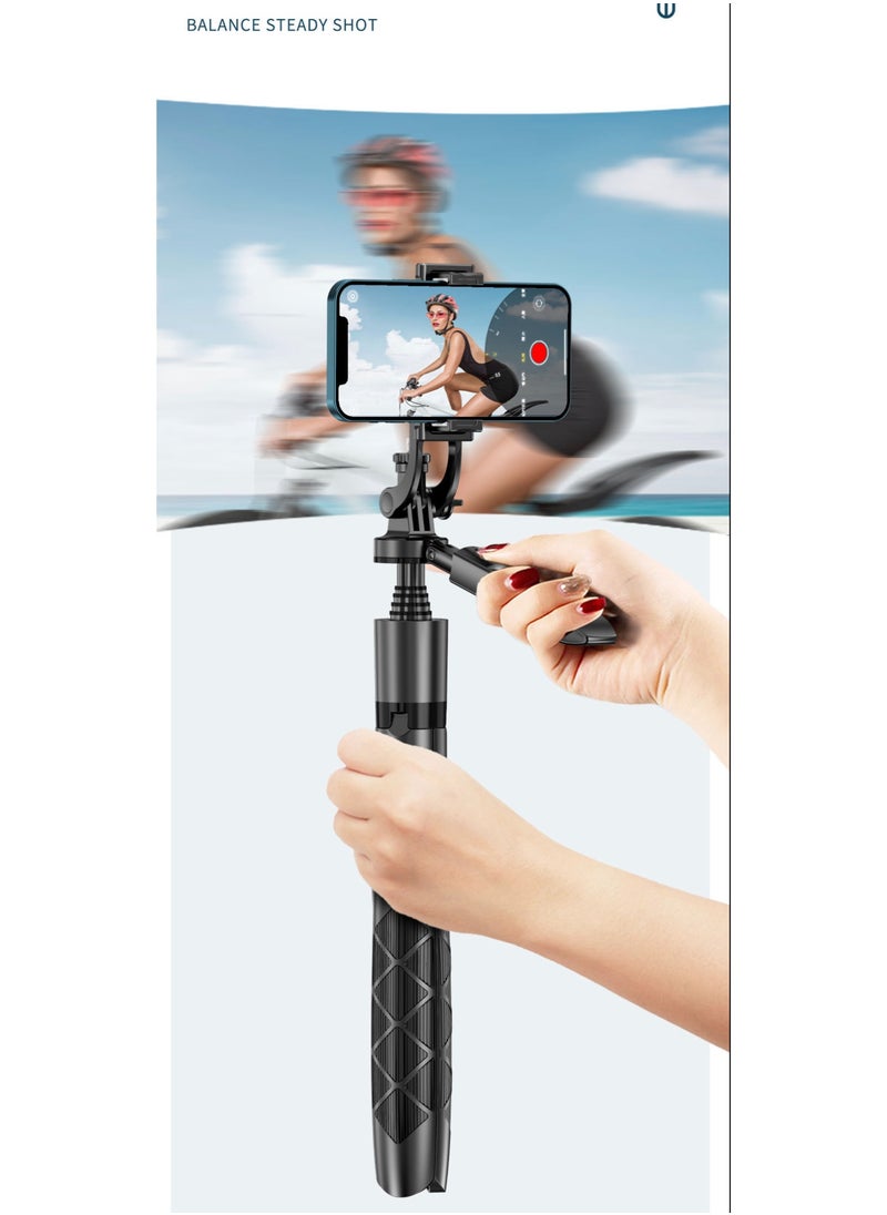 Generic Mobile Bluetooth selfie stick, landing live anti-shake retractable tripod, mobile phone stand, photo artifact  - Image 3