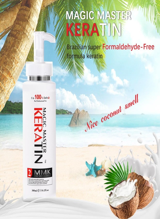 Magic Master Keratin Brazilian Keratin Hair Treatment,Magic Master Keratin 300ml Long Lasting Free Formalin Without Strong Smelling and Smoking Straighten Smooth Normal Curly Hair - Image 3