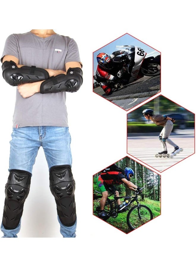 تشيس اب 4 قطع من وسادات الركبة والكوع لحماية سباقات موتوكروس وواقيات الساق والركبة للبالغين - Image 4