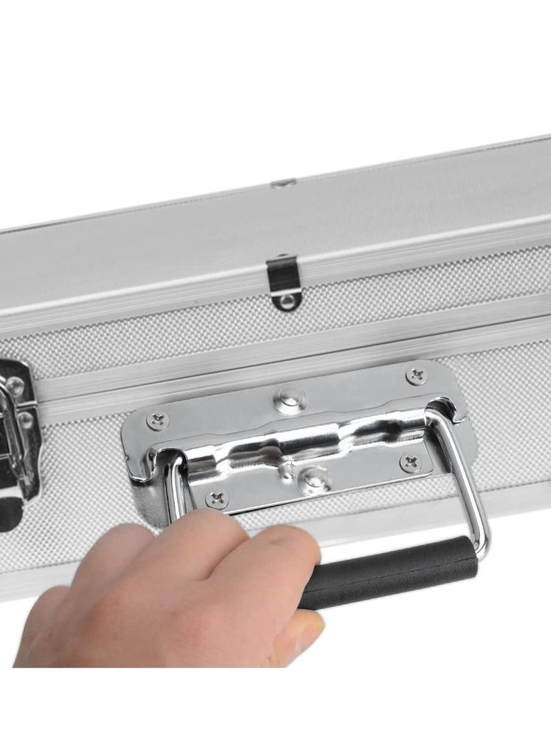 KASTWAVE - 2pcs Stainless Spring Folding Handle, with Rubber Grip Metal Lifting Box Handle Heavy Duty, Tool Box Handles, Chest Ring Pull Handle, Stainless Stee, for Toolbox Replacement, Storage Boxes - Image 1
