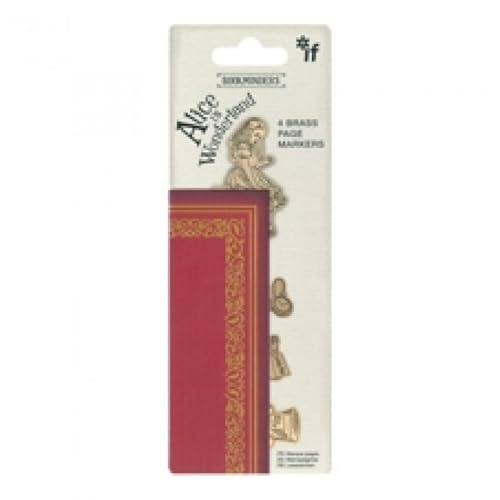 IF Bookminders Brass Page Markers Alice in Wonderland - Image 1