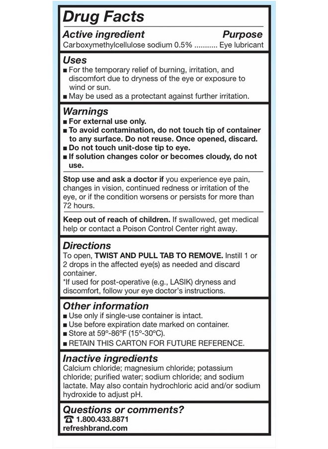 REFRESH - Plus Lubricant Eye Drops, Value Size, 70-0.01 Fluid Ounce (0.4 ml) Containers - Image 1