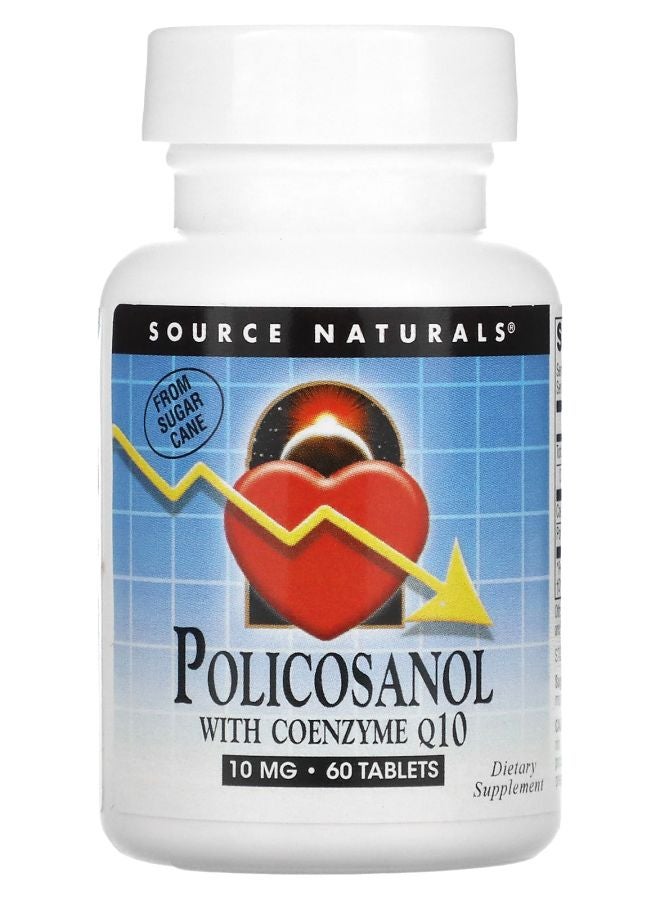 Policosanol With Coenzyme Q10 10 mg 60 Tablets