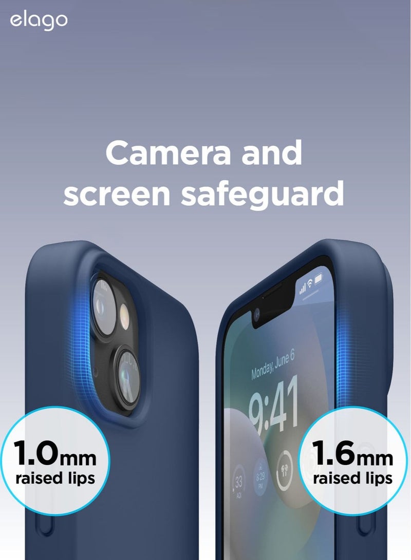 Elago Silicone Shockproof iPhone 14 Case Cover with MagSafe - Jean Indigo - Image 4