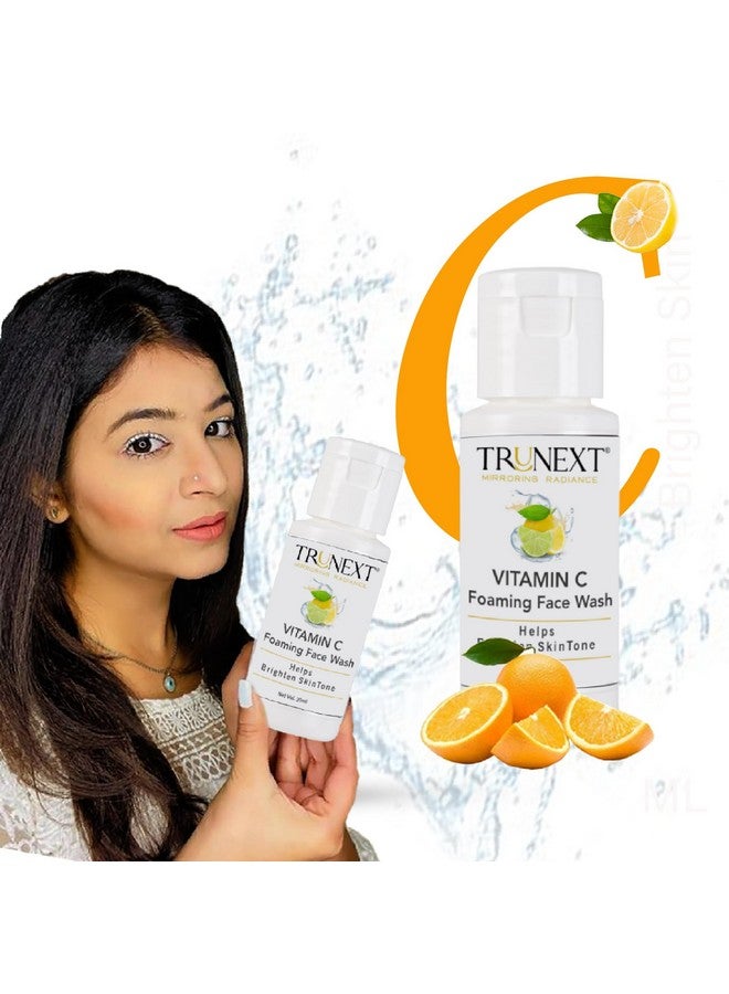 TRUNEXT Vitamin C Facewash for Oily Skin Women & Men Facewash for Dry Skin Face All Skin Face Wash 20 ml (Pack Of 1) - Image 5