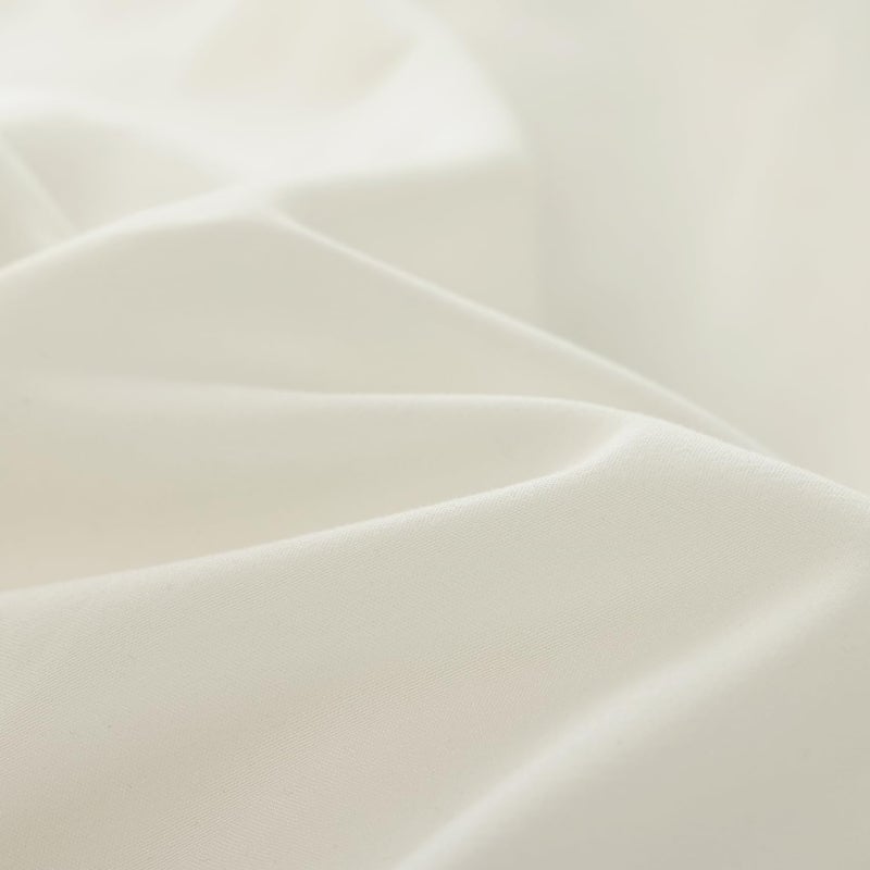 JANZAA Full Comforter Set Creamy White Ruffle Comforter with 2 Pillowcase Soft Full Size Bed Set Vintage Farmhouse Bed Comforter Set Fluffy Shabby Chic Bedding for All Season - Image 3
