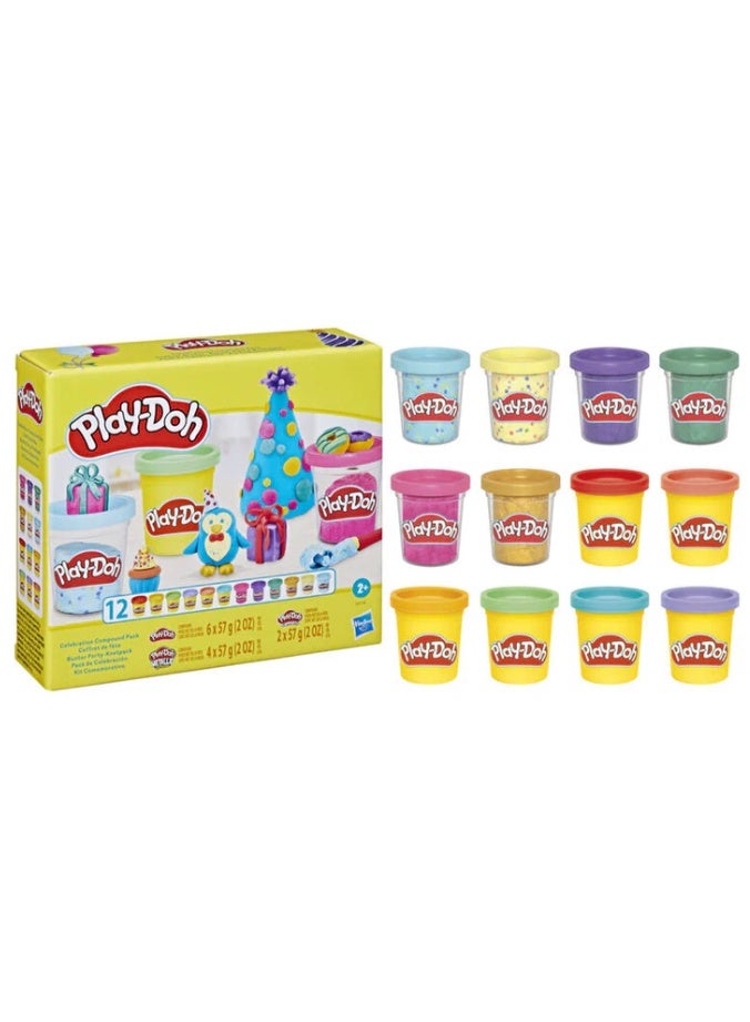 Play-Doh Hasbro Play-Doh Celebration Compound Pack Modeling Compound Set - Image 2