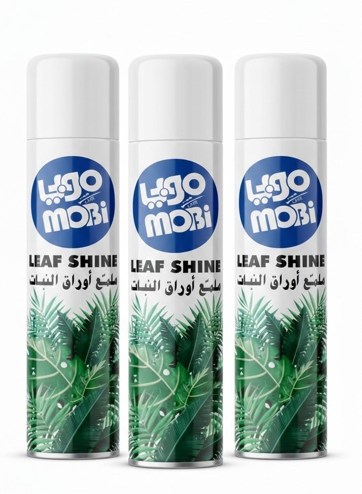 MOBi Plant Leaf Shine – 3 Pack | Natural Gloss & Dust Removal for Healthy Greenery - Image 1