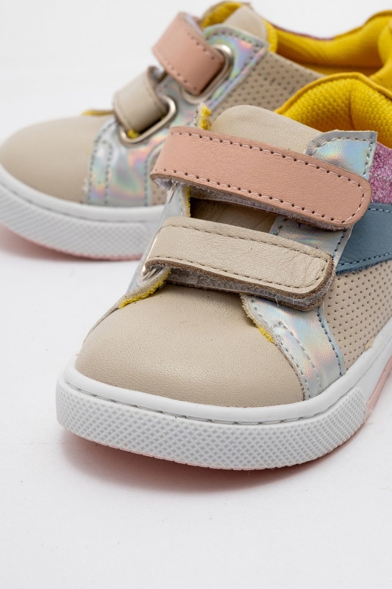 Mnpc Girl Child Beige Genuine Leather Anatomical Casual Shoes  - Image 3