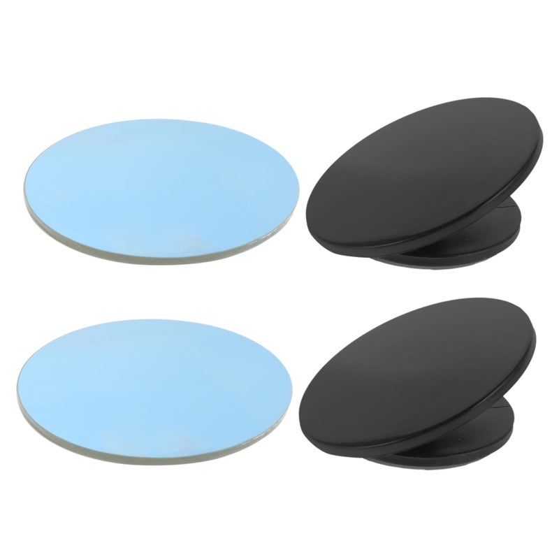 360 Degree Frameless Convex Rearview Mirror Blue Tint Set of 2 for SUV Truck Night Driving - Image 2