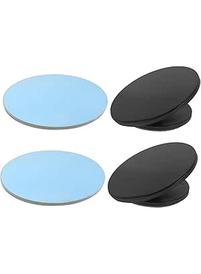 360 Degree Frameless Convex Rearview Mirror Blue Tint Set of 2 for SUV Truck Night Driving - Image 1
