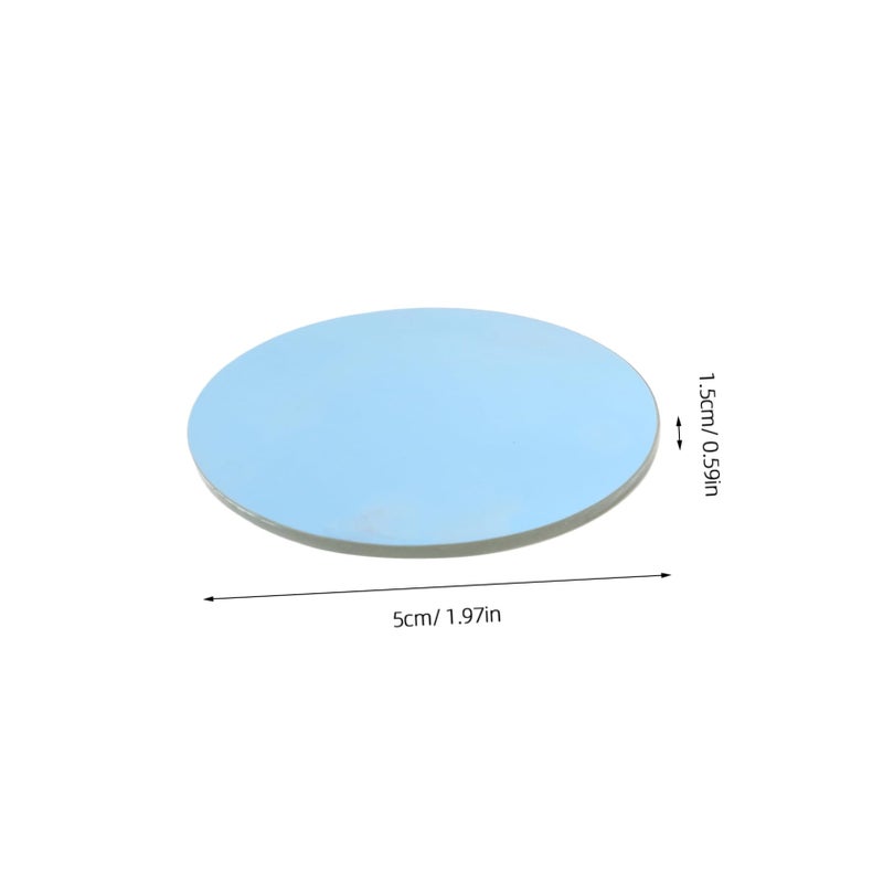 360 Degree Frameless Convex Rearview Mirror Blue Tint Set of 2 for SUV Truck Night Driving - Image 3