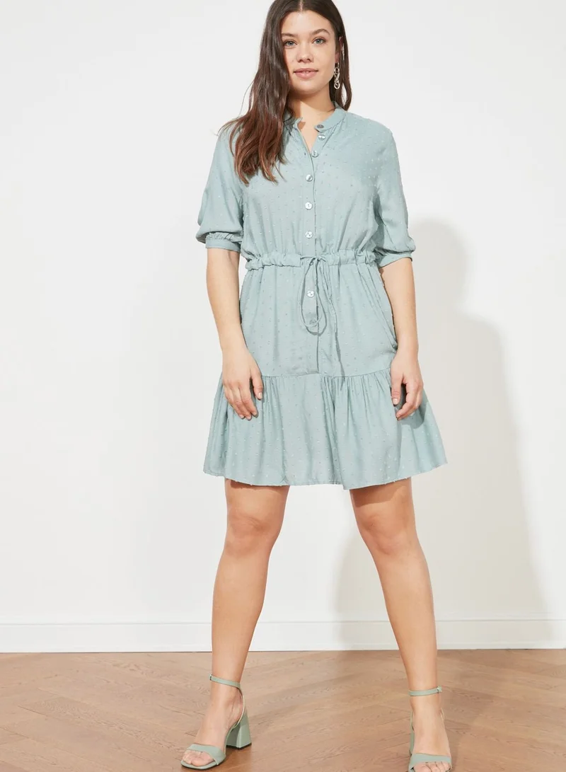 trendyol Drawstring Detail Shirt Dress