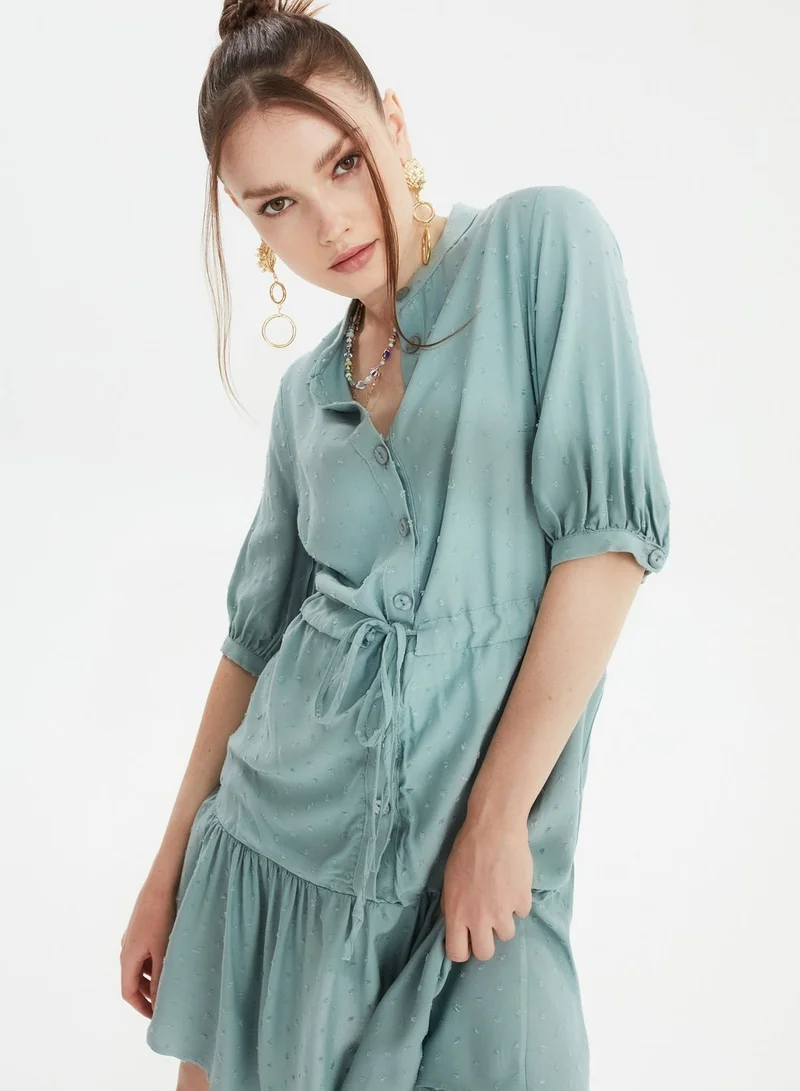 trendyol Drawstring Detail Shirt Dress