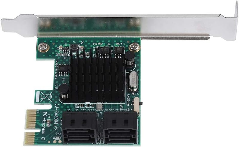 Cuifati PCIE to SATA Adapter,PCIE to SATA 3.0 Expansion Card,4-Port PCIE to SATA 3.0 Expansion Controller Card Adapter 6G,SATA Controller Expansion Card with SATA3.0 Interface - Image 3