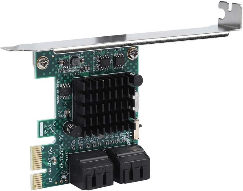 Cuifati PCIE to SATA Adapter,PCIE to SATA 3.0 Expansion Card,4-Port PCIE to SATA 3.0 Expansion Controller Card Adapter 6G,SATA Controller Expansion Card with SATA3.0 Interface - Image 4