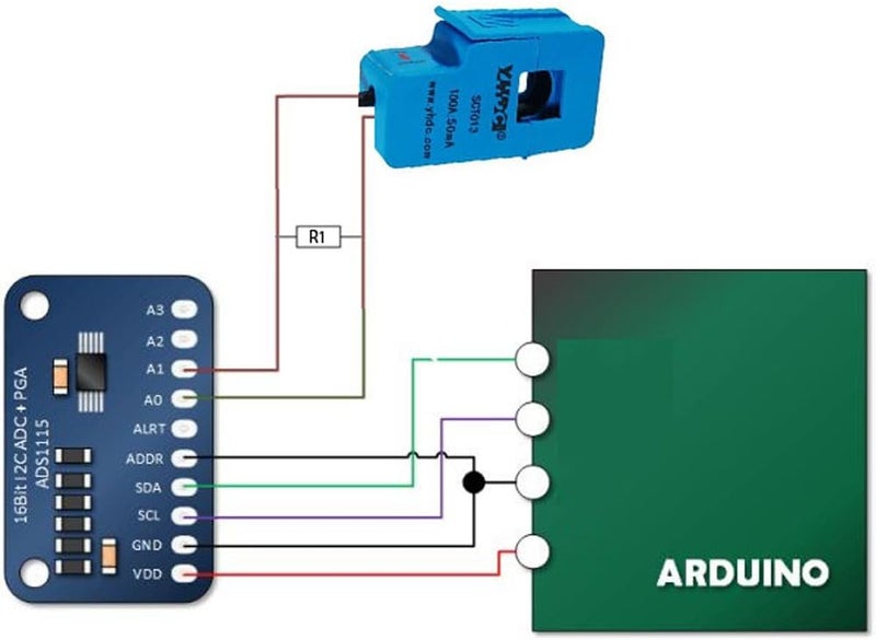 YHDC JANSANE SCT-013-000 100A Non-invasive AC Current Sensor Split-Core Clamp Current Transformer - Image 5