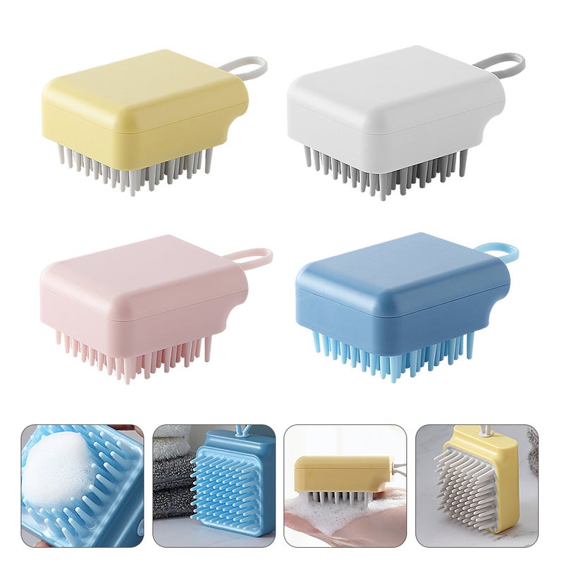 8 pcs Hair Scalp Portable Shampoo Brush Massage Comb Shampoo Brush - Image 2